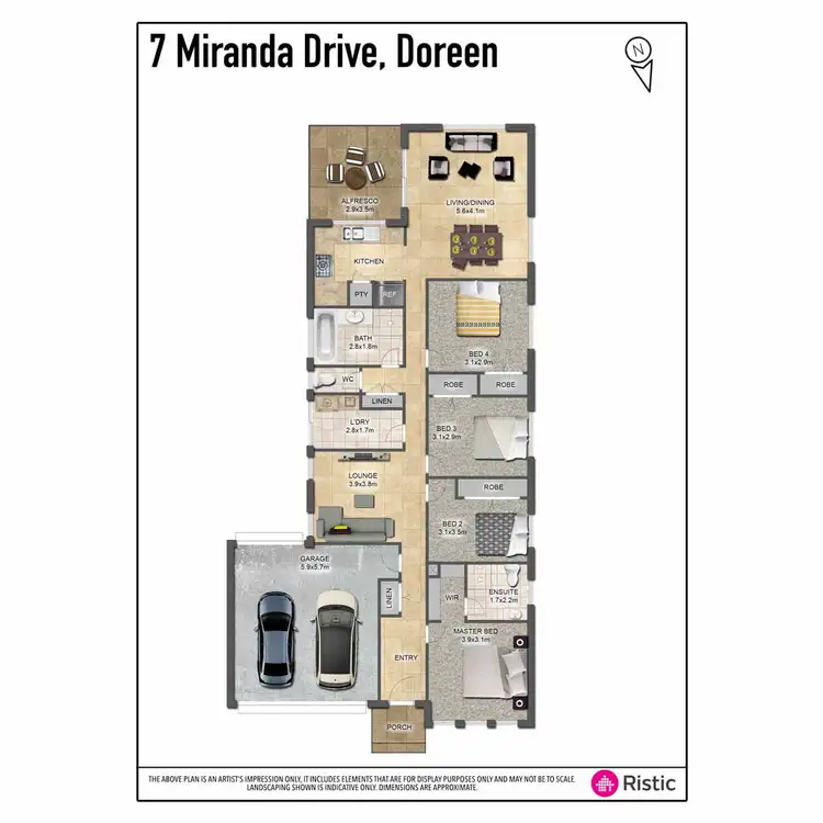 Floorplan of Homely house listing, 7 Miranda Drive, Doreen VIC 3754