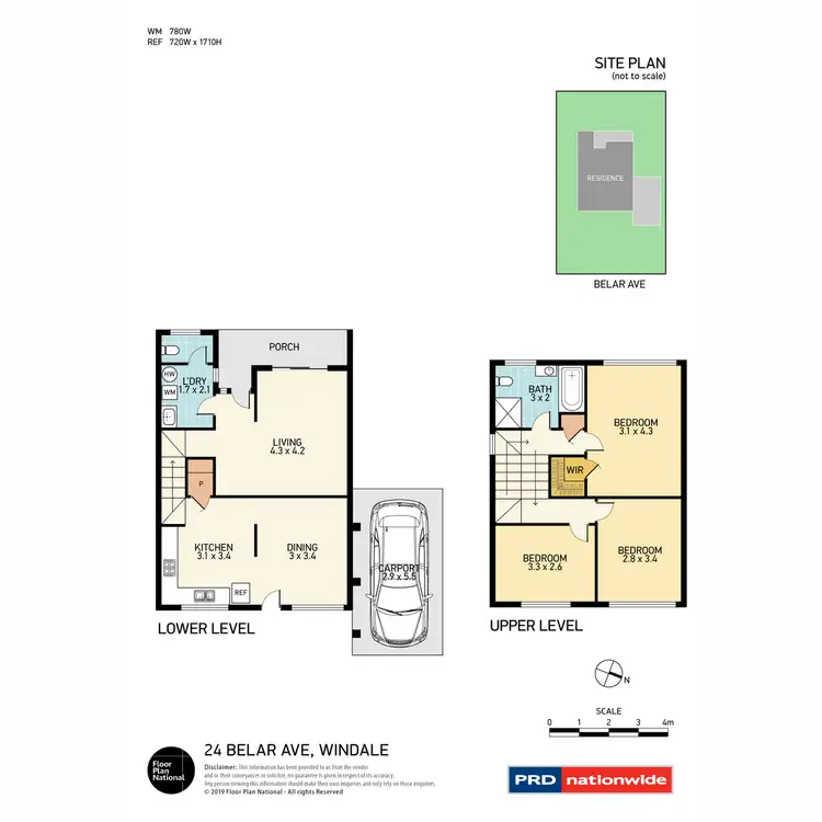Floorplan of Homely townhouse listing, 24 Belar Avenue, Windale NSW 2306