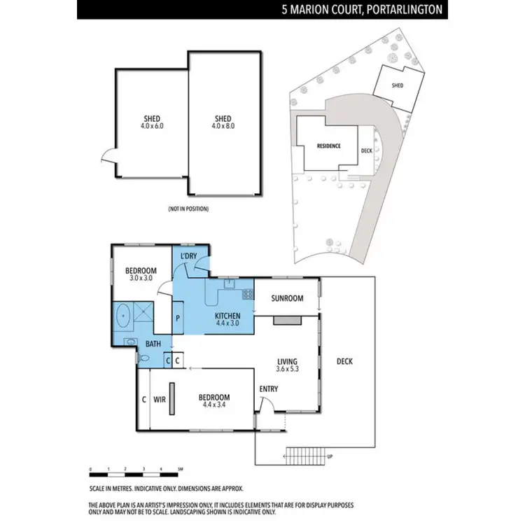 Floorplan of Homely house listing, 5 Marion Court, Portarlington VIC 3223