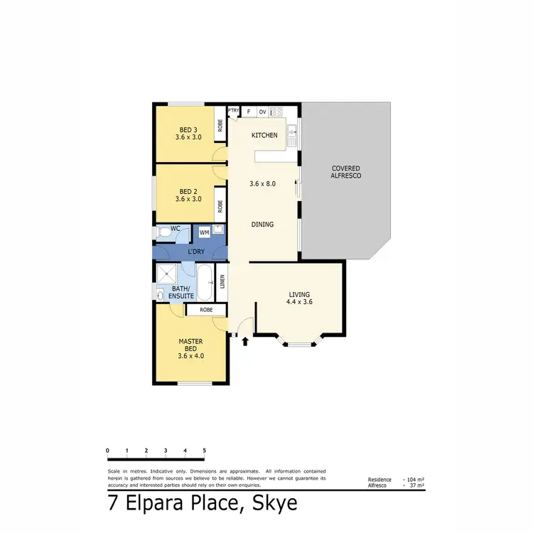 Floorplan of Homely house listing, 7 Elpara Place, Skye VIC 3977
