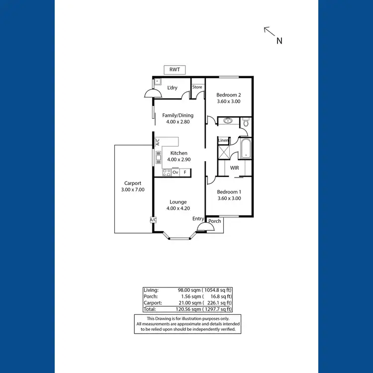 Floorplan of Homely unit listing, 1/77 Brandis Street, Crystal Brook SA 5523
