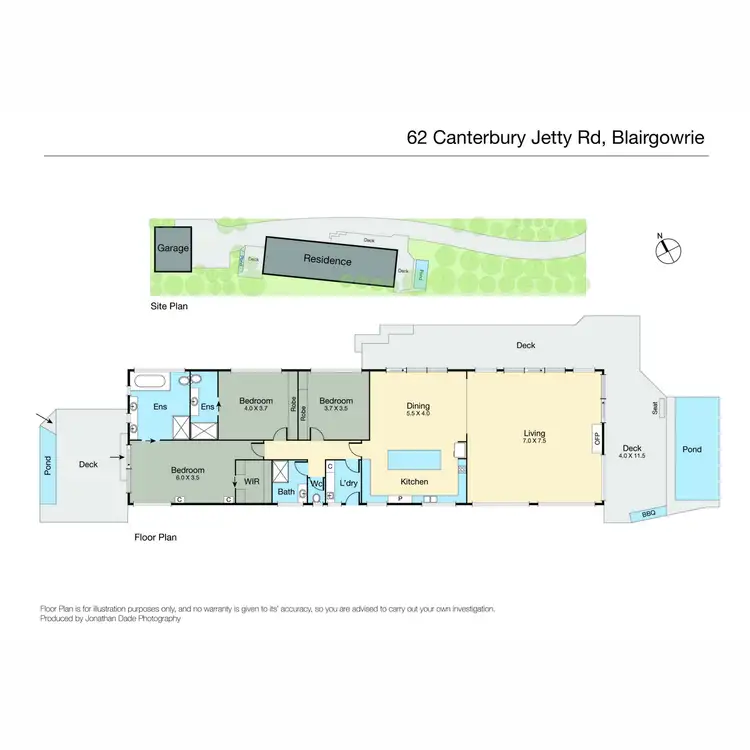 Floorplan of Homely house listing, 62 Canterbury Jetty Road, Blairgowrie VIC 3942