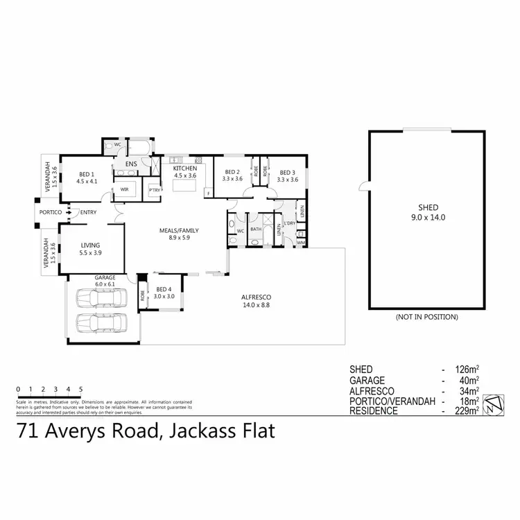 Floorplan of Homely house listing, 71 Averys Road, Jackass Flat VIC 3556