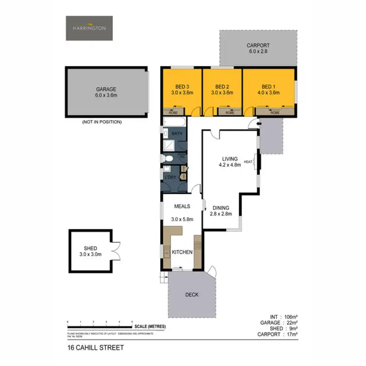 Floorplan of Homely house listing, 16 Cahill Street, White Hills VIC 3550