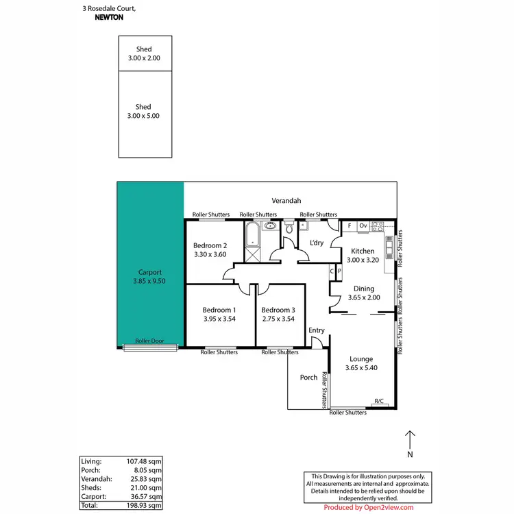 Floorplan of Homely house listing, 3 Rosedale Court, Newton SA 5074