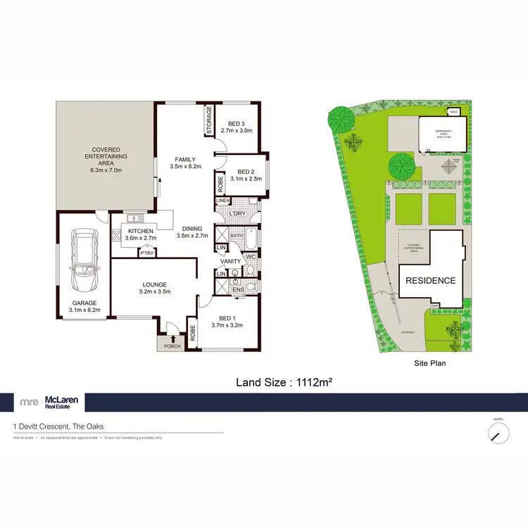 Floorplan of Homely house listing, 1 Devitt Crescent, The Oaks NSW 2570