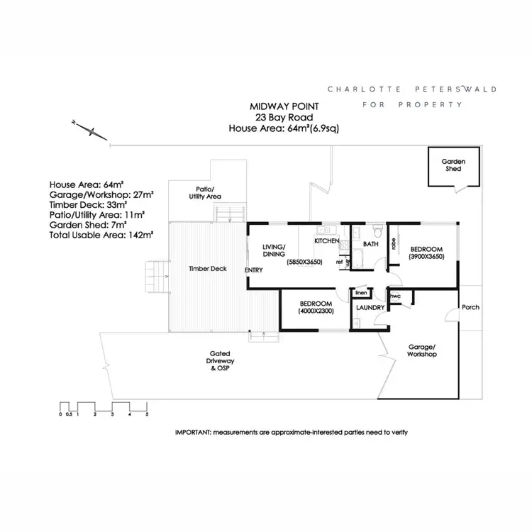 Floorplan of Homely house listing, 23 Bay Road, Midway Point TAS 7171