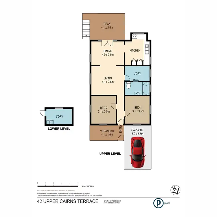 Floorplan of Homely house listing, 42 Upper Cairns Terrace, Paddington QLD 4064