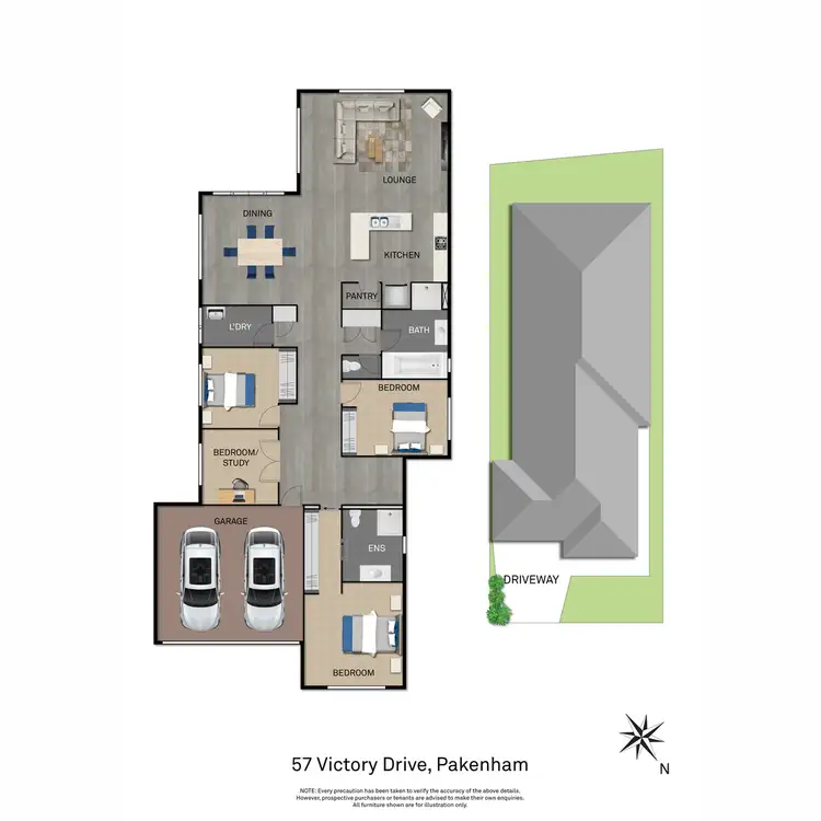 Floorplan of Homely house listing, 57 Victory Drive, Pakenham VIC 3810