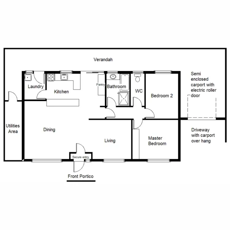 Floorplan of Homely house listing, 1 Dennis Street, Port Augusta SA 5700