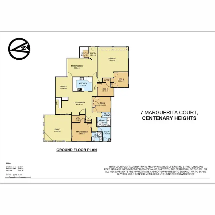 Floorplan of Homely house listing, 7 Marguerita Court, Centenary Heights QLD 4350