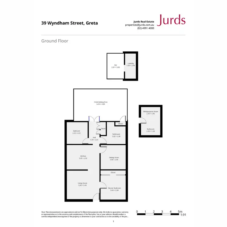 Floorplan of Homely house listing, 39 Wyndham Street, Greta NSW 2334