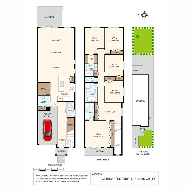 Floorplan of Homely semi-detached listing, 4 Brothers Street, Dundas Valley NSW 2117