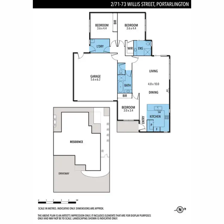 Floorplan of Homely unit listing, 2/71-73 Willis Street, Portarlington VIC 3223