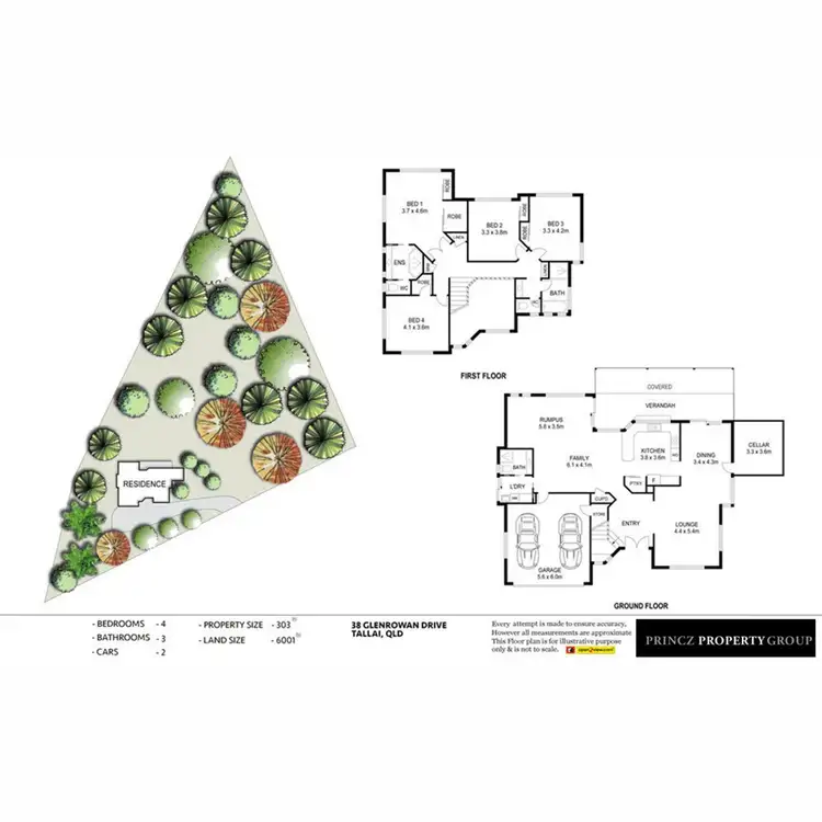 Floorplan of Homely house listing, 38 Glenrowan Drive, Tallai QLD 4213
