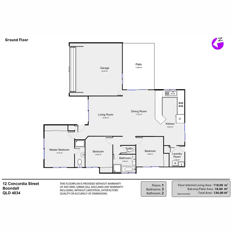 Floorplan of Homely house listing, 12 Concordia Street, Boondall QLD 4034