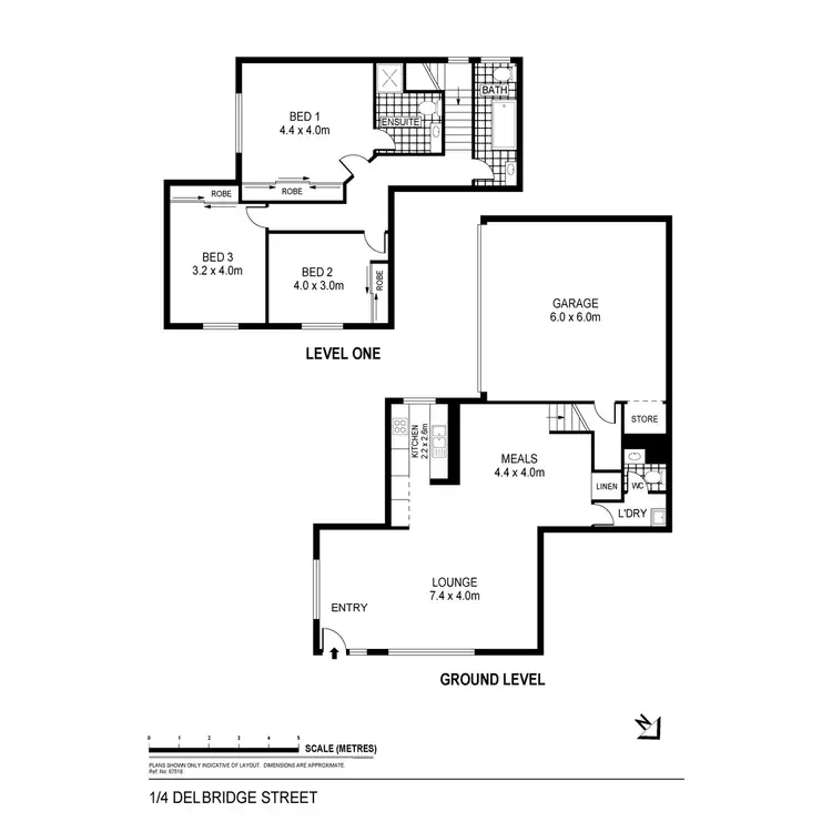 Floorplan of Homely house listing, 1/4 Delbridge Street, Golden Square VIC 3555