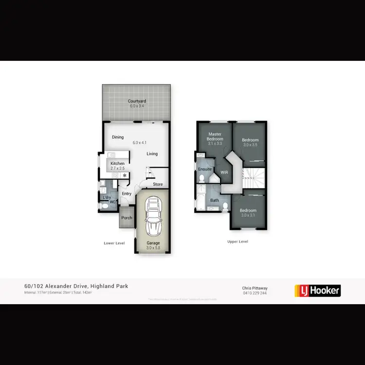 Floorplan of Homely townhouse listing, 60/102 Alexander Drive, Highland Park QLD 4211