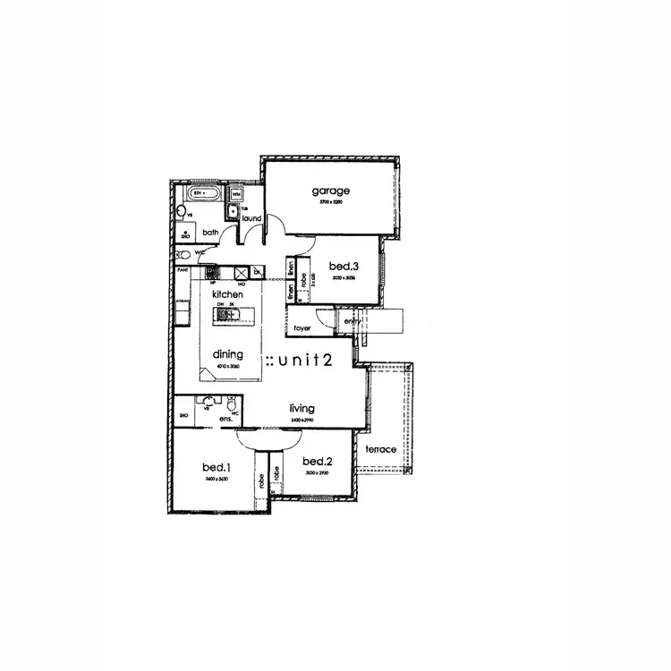 Floorplan of Homely unit listing, 2/1 Dyson Drive, Darling Heights QLD 4350