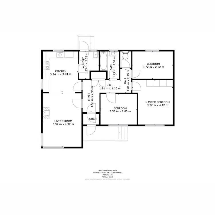 Floorplan of Homely house listing, 4 Exeter Place, Gagebrook TAS 7030