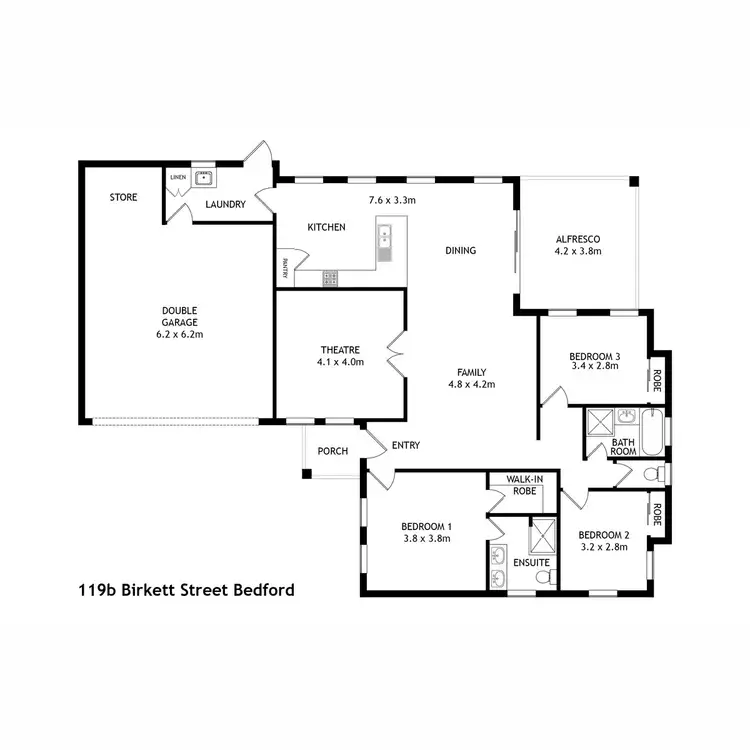 Floorplan of Homely house listing, 119B Birkett Street, Bedford WA 6052