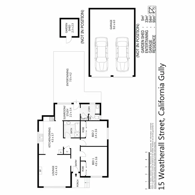 Floorplan of Homely house listing, 15 Weatherall Street, California Gully VIC 3556