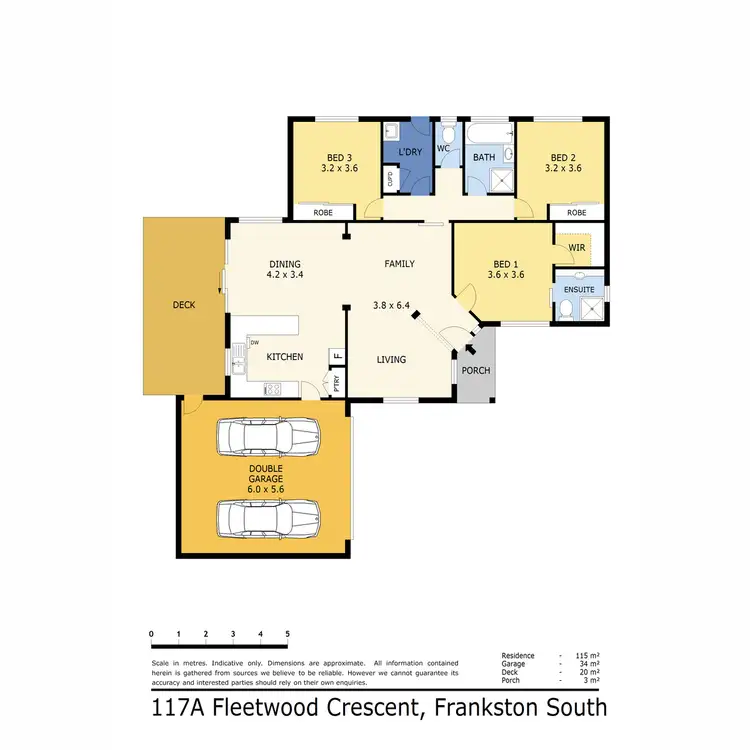Floorplan of Homely townhouse listing, 2/117 Fleetwood Crescent, Frankston South VIC 3199