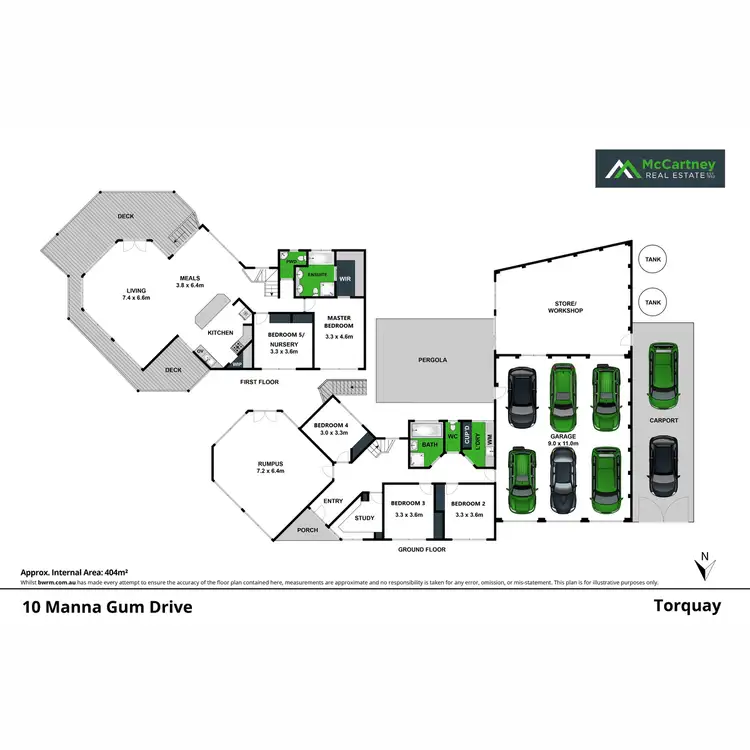 Floorplan of Homely house listing, 10 Manna Gum Drive, Torquay VIC 3228