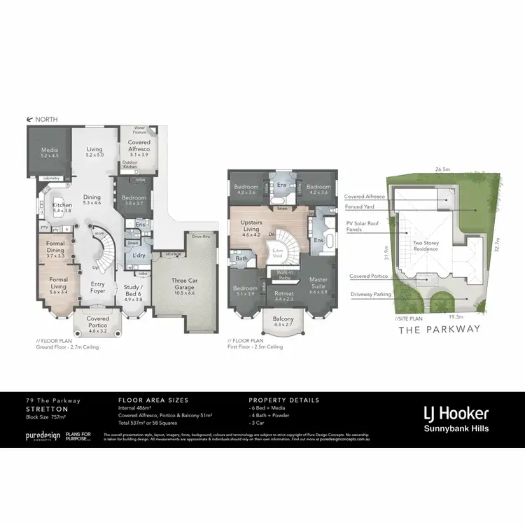 Floorplan of Homely house listing, 79 The Parkway, Stretton QLD 4116