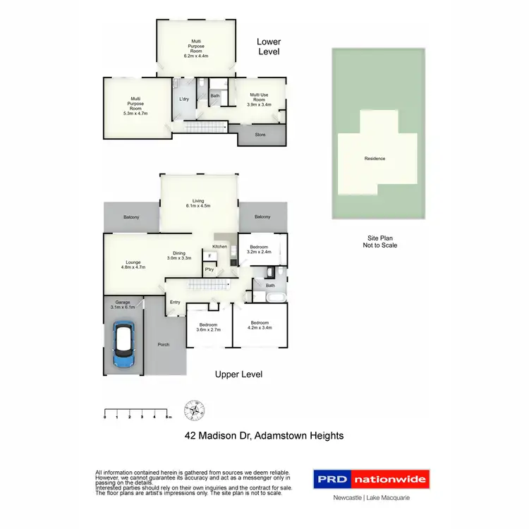 Floorplan of Homely house listing, 42 Madison Drive, Adamstown Heights NSW 2289