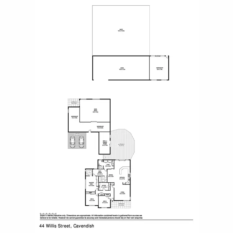 Floorplan of Homely rural property listing, 44 Willis Street, Cavendish VIC 3314