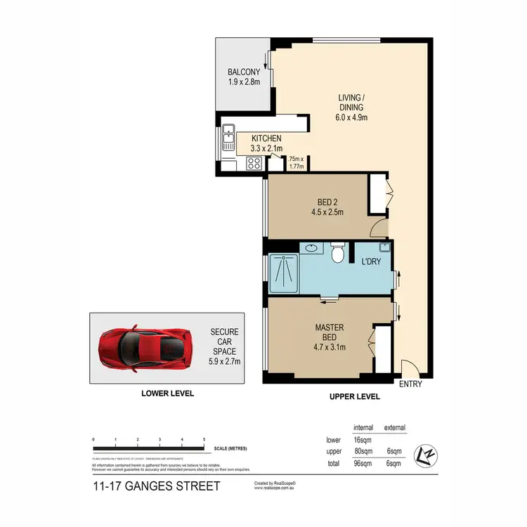 Floorplan of Homely unit listing, 11/17 Ganges Street, West End QLD 4101