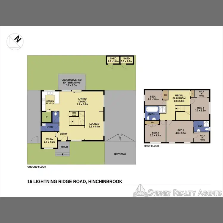 Floorplan of Homely house listing, 16 Lightning Ridge Road, Hinchinbrook NSW 2168