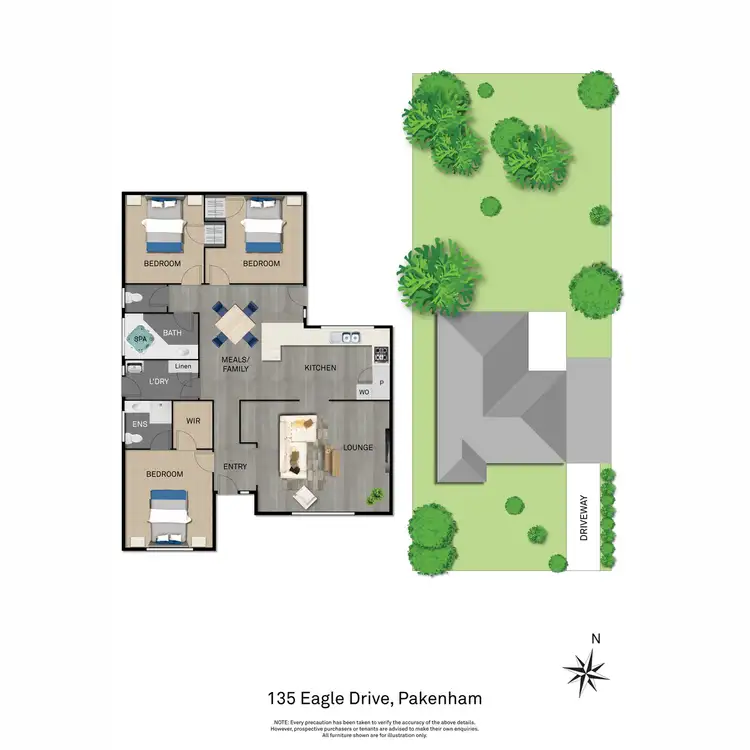 Floorplan of Homely house listing, 135 Eagle Drive, Pakenham VIC 3810