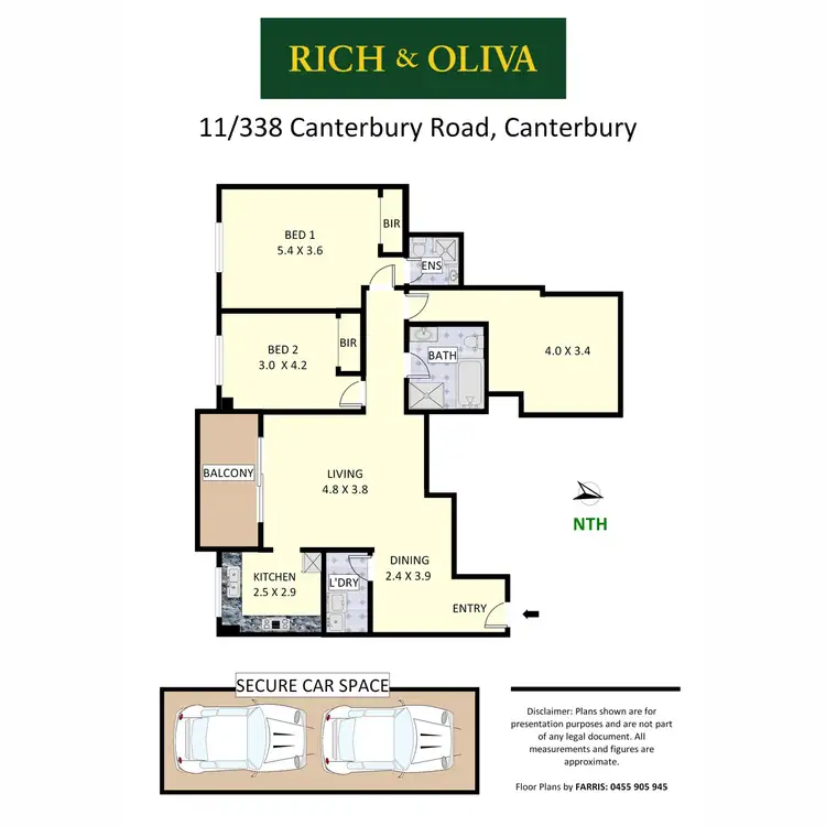 Floorplan of Homely apartment listing, 11/338 Canterbury Road, Canterbury NSW 2193
