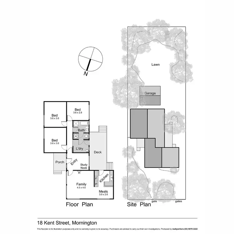 Floorplan of Homely house listing, 18 Kent Street, Mornington VIC 3931