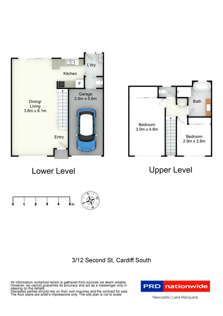 Floorplan of Homely unit listing, 3/12 Second Street, Cardiff South NSW 2285