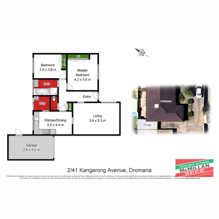 Floorplan of Homely unit listing, 2/41 Kangerong Avenue, Dromana VIC 3936