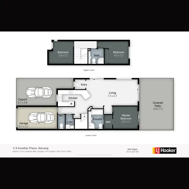 Floorplan of Homely semi-detached listing, 1/4 Kowhai Place, Nerang QLD 4211