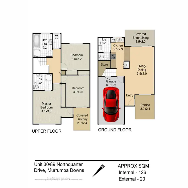 Floorplan of Homely townhouse listing, 30/89 Northquarter Drive, Murrumba Downs QLD 4503