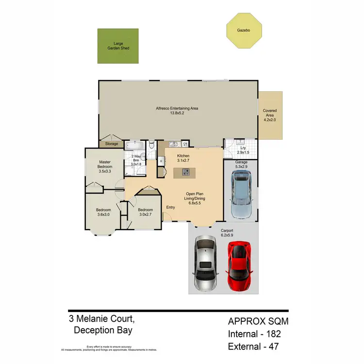 Floorplan of Homely house listing, 3 Melanie Court, Deception Bay QLD 4508