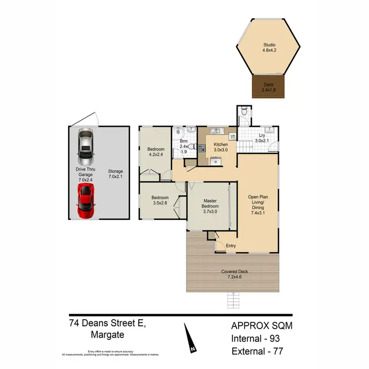 Floorplan of Homely house listing, 74 Deans Street East, Margate QLD 4019