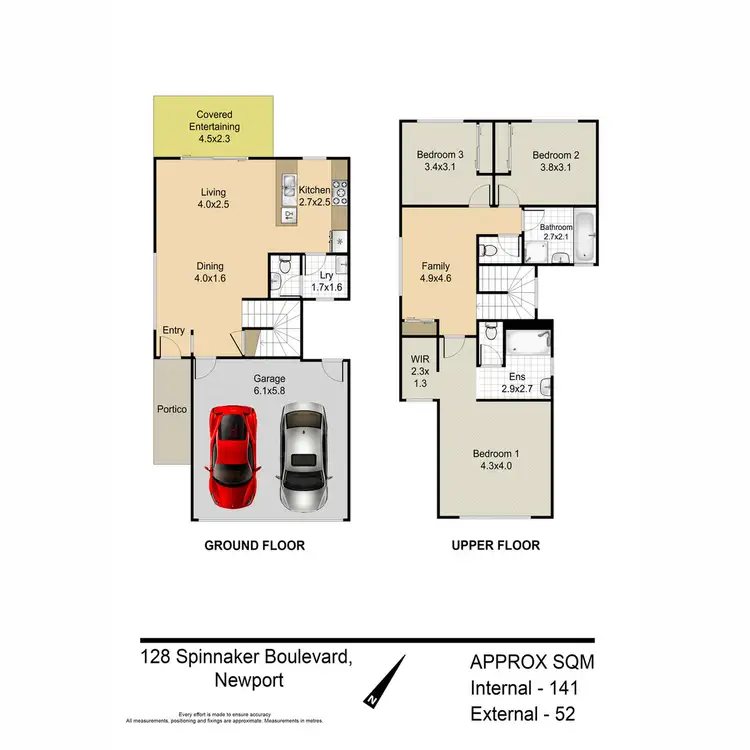 Floorplan of Homely house listing, 128 Spinnaker Boulevard, Newport QLD 4020