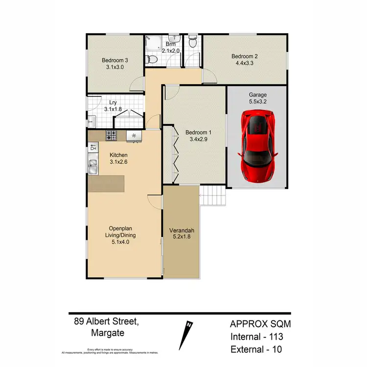 Floorplan of Homely house listing, 89 Albert Street, Margate QLD 4019
