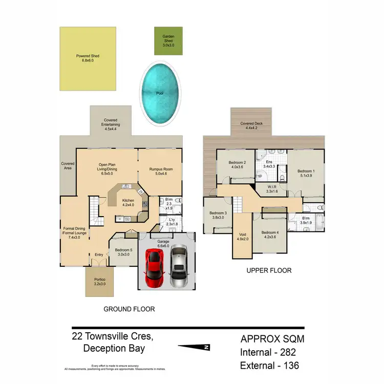 Floorplan of Homely house listing, 22 Townsville Crescent, Deception Bay QLD 4508