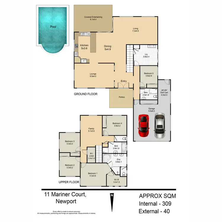 Floorplan of Homely house listing, 11 Mariner Court, Newport QLD 4020