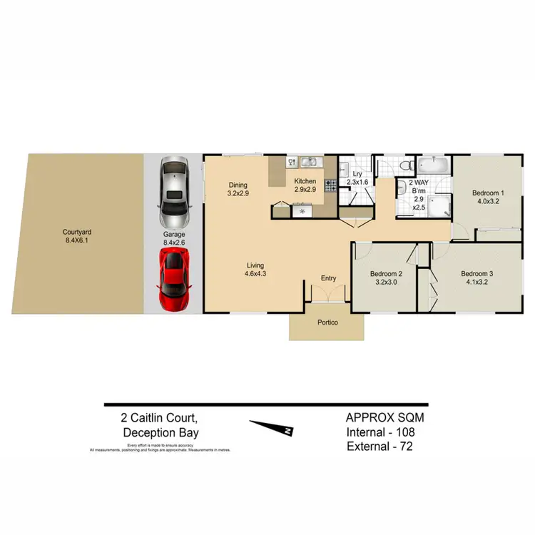 Floorplan of Homely house listing, 2 Caitlin Court, Deception Bay QLD 4508