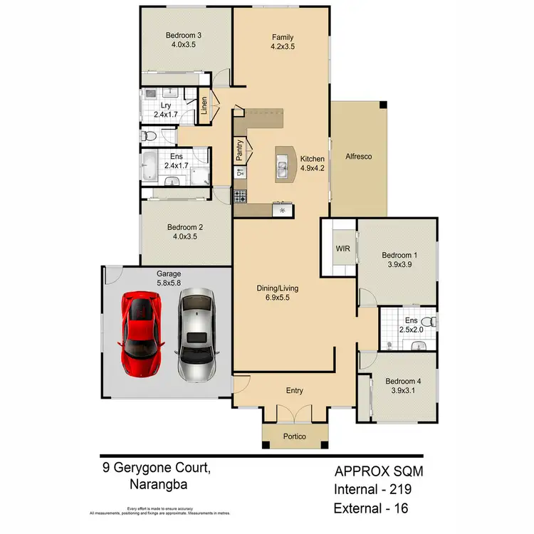 Floorplan of Homely house listing, 9 Gerygone Court, Narangba QLD 4504