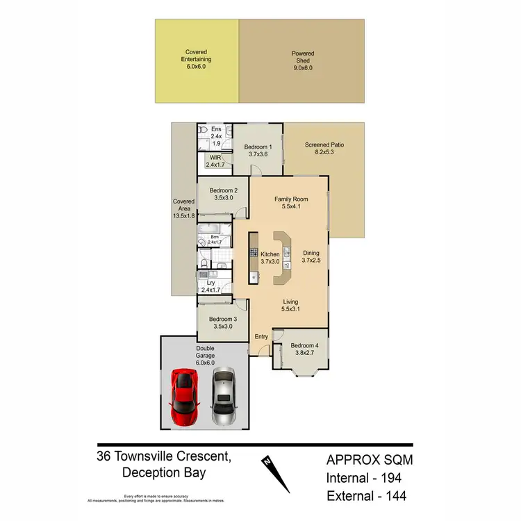 Floorplan of Homely house listing, 36 Townsville Crescent, Deception Bay QLD 4508