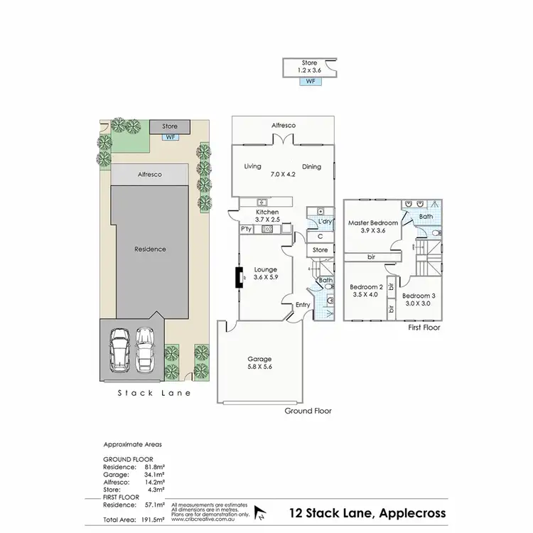 Floorplan of Homely house listing, 12 Stack Lane, Applecross WA 6153